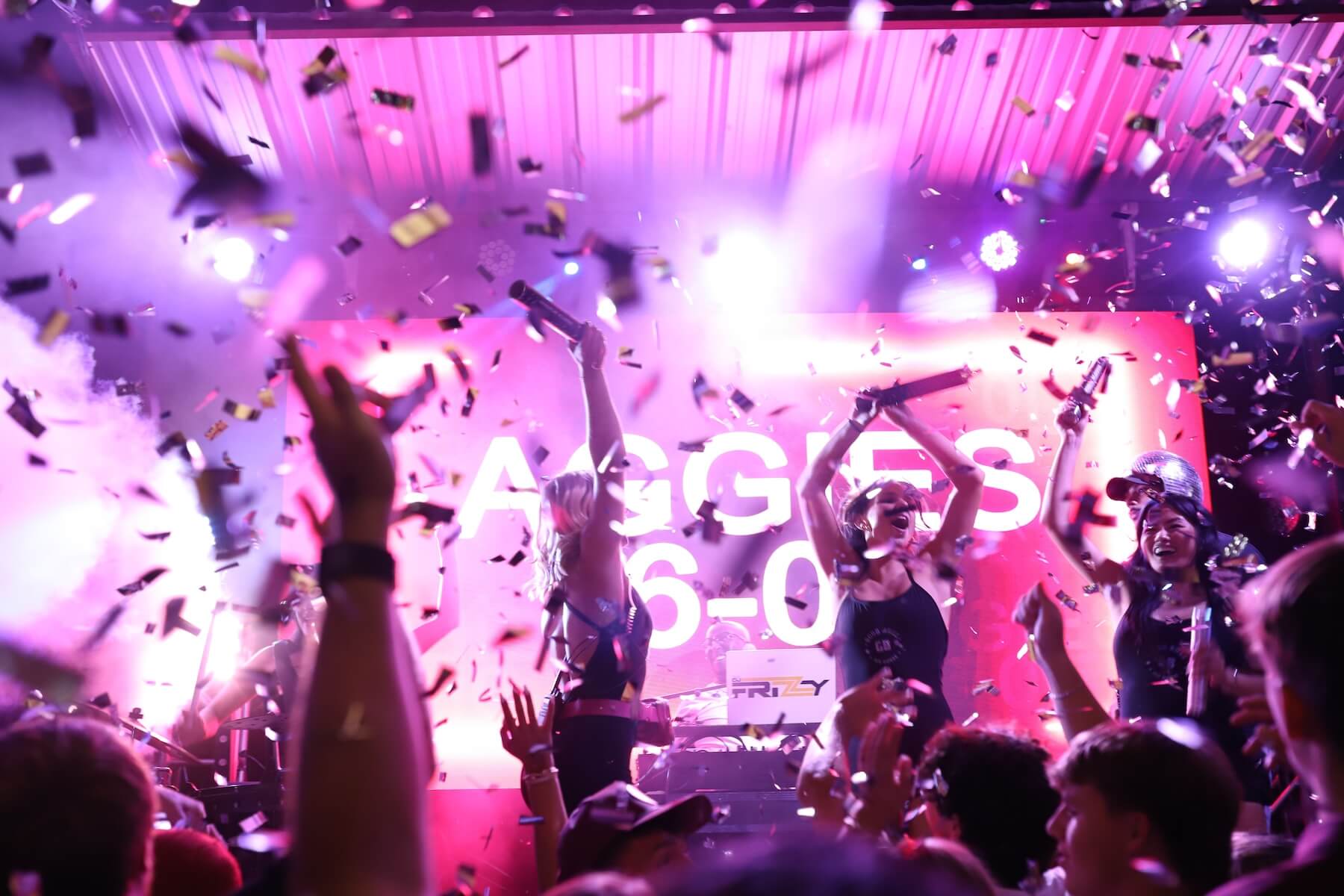 Confetti launch at Good Bull