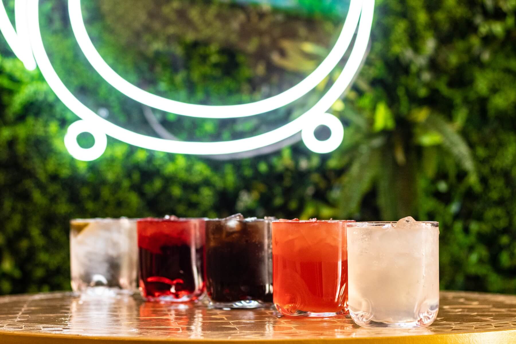 Array of drinks from the Cauldron